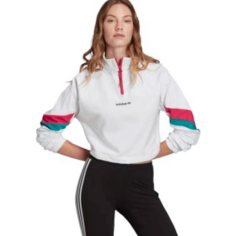 Adidas Women's Half-Zip Crop Jacket